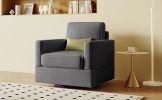 U_Style Upholstered Swivel Barrel Chair,Modern Arm Chair for Living Room and Bedroom