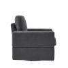 U_Style Upholstered Swivel Barrel Chair,Modern Arm Chair for Living Room and Bedroom