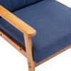 Leisure Chair with Solid Wood Armrest and Feet, Mid-Century Modern Accent chair, for Living Room Bedroom Studio chair