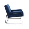 COOLMORE Accent Chair - Modern Industrial Slant Armchair with Metal Frame - Premium High Density Soft Single chair for Living Room Bedroom