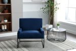 COOLMORE Accent Chair - Modern Industrial Slant Armchair with Metal Frame - Premium High Density Soft Single chair for Living Room Bedroom