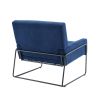 COOLMORE Accent Chair - Modern Industrial Slant Armchair with Metal Frame - Premium High Density Soft Single chair for Living Room Bedroom