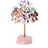 1pc Natural Crystal Tree Crystal Hair Ore Fluorite Base Rich Tree Chakra Amethyst Powder Crystal Ornaments