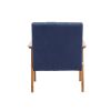 Leisure Chair with Solid Wood Armrest and Feet, Mid-Century Modern Accent chair, for Living Room Bedroom Studio chair