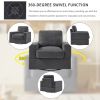 U_Style Upholstered Swivel Barrel Chair,Modern Arm Chair for Living Room and Bedroom