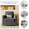 U_Style Upholstered Swivel Barrel Chair,Modern Arm Chair for Living Room and Bedroom