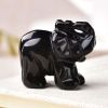 1PC Natural Crystal Amethyst Elephant Obsidian Animals Stone