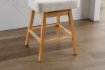 COOLMORE Bar Stools Set of 2 Counter Height Chairs with Footrest for Kitchen, Dining Room And 360 Degree Swivel